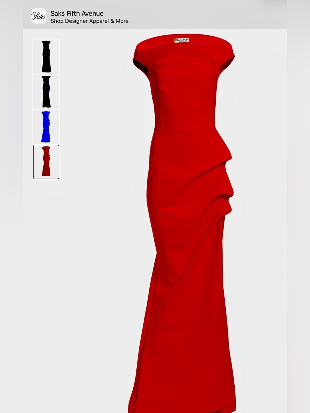 Chiara Boni La Petite - New Melania Gown, Size 48 (12) - Picture 2 of 6